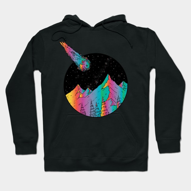 shooting stars and mountains Hoodie by lazykitty